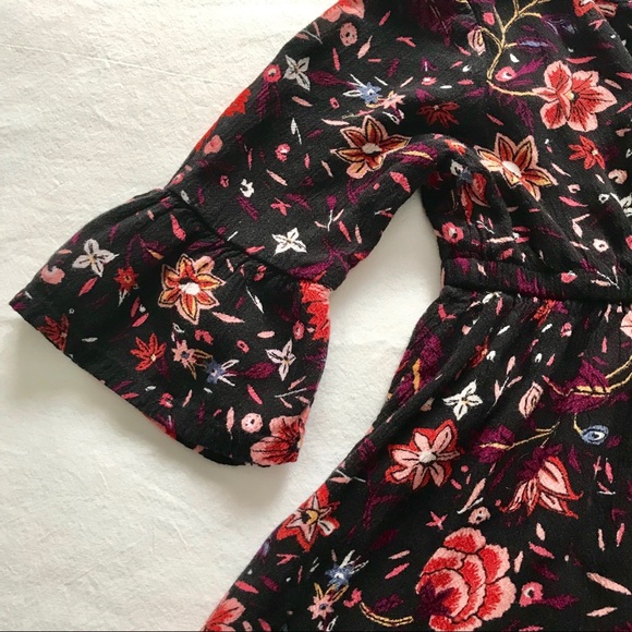 (2) Old Navy Le Top Dresses Fall Floral Polka Dot - Picture 2 of 4